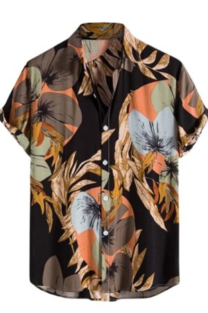 Fashion Men's Rayon Regular Fit Casual Shirt | Stylish | Printed| Formal|Solid Short Sleeve | Trendy | Summer-Button Down