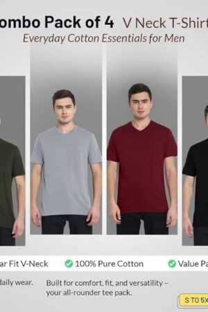 Aventura Outfitters Men's Regular Fit T-Shirt (Pack of 4)
